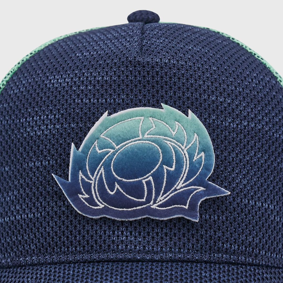 Macron Scotland Rugby Trucker Cap Navy/Green - Rugbystuff.com