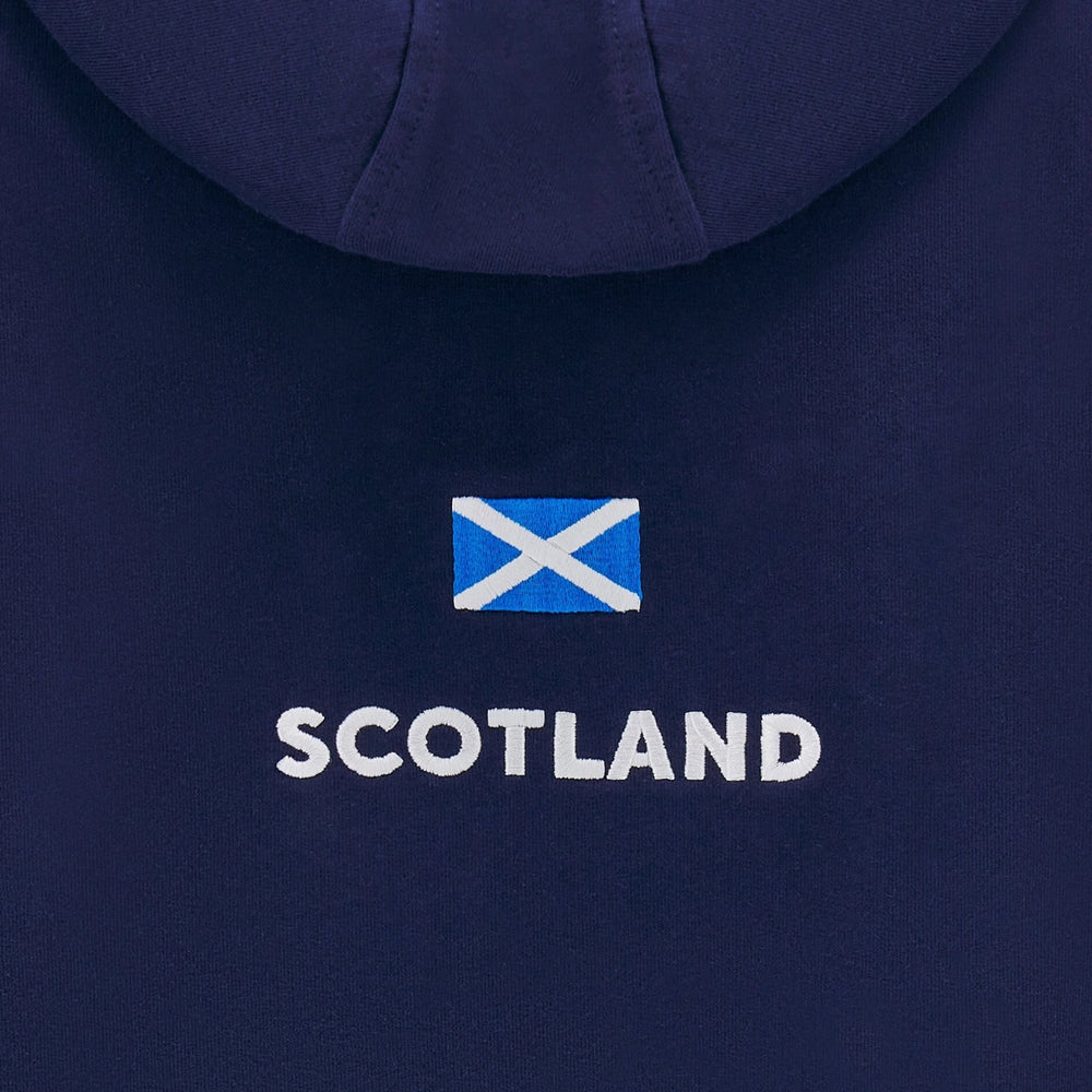 Macron Scotland Rugby Women's Full Zip Hoody Navy - Rugbystuff.com