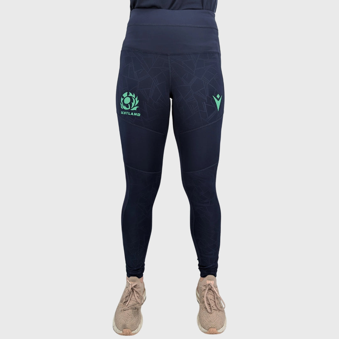 Macron Scotland Rugby Women's Leggings Navy - Rugbystuff.com