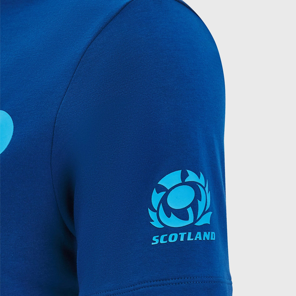 Macron Scotland Rugby Women's Leisure Cotton Tee Navy - Rugbystuff.com