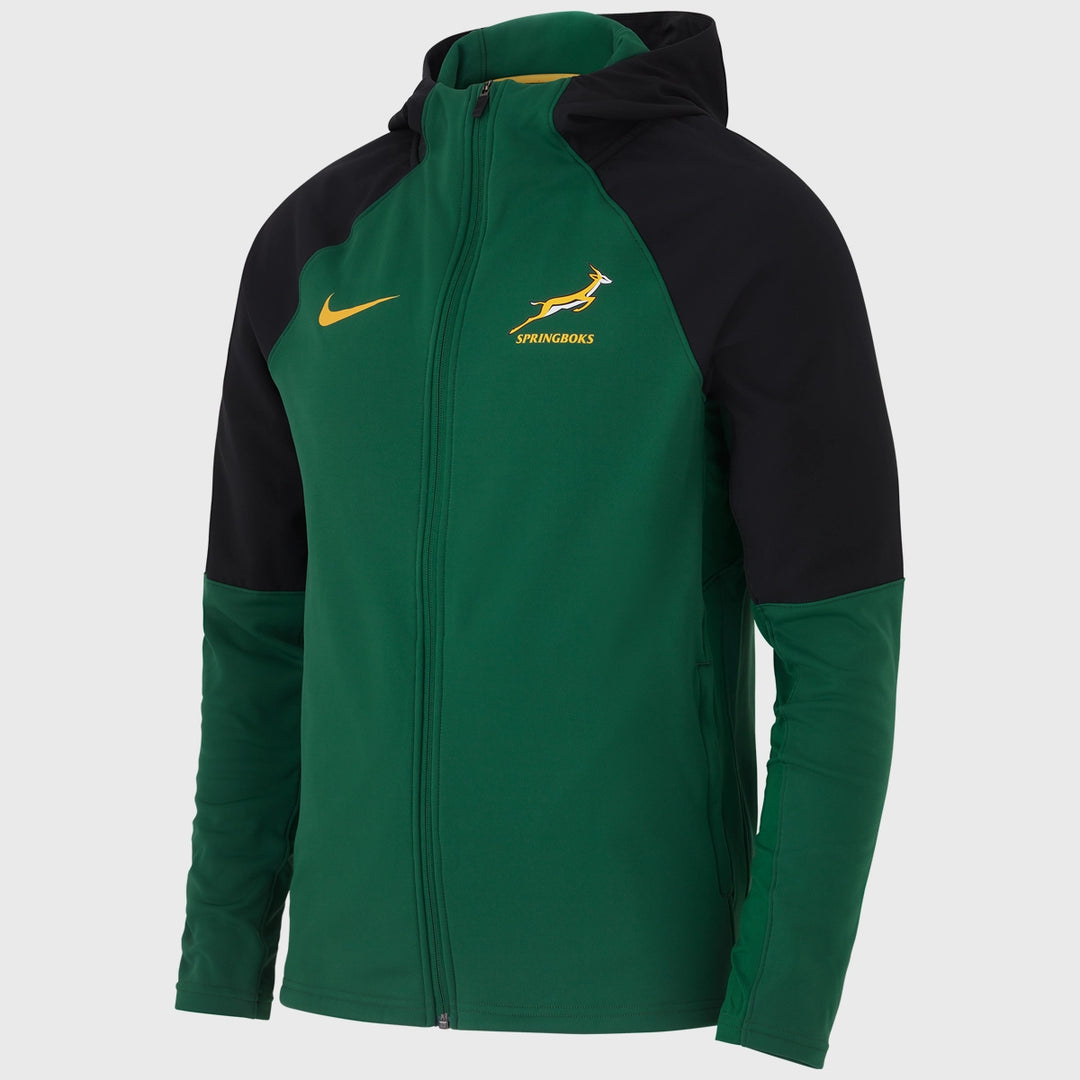 Nike Springboks Men's Full Zip Training Hoody Green - Rugbystuff.com
