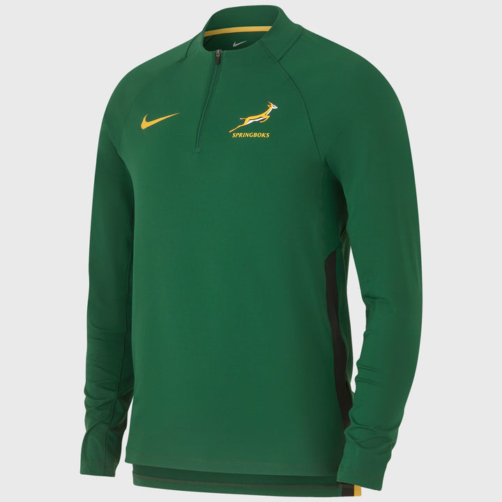 Nike Springboks Men's 1/4 Zip Training Top Green - Rugbystuff.com