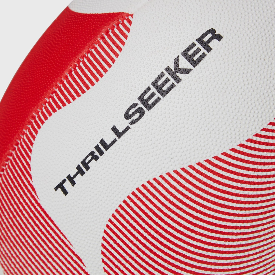 Canterbury Thrillseeker Rugby Ball White/Red - Rugbystuff.com