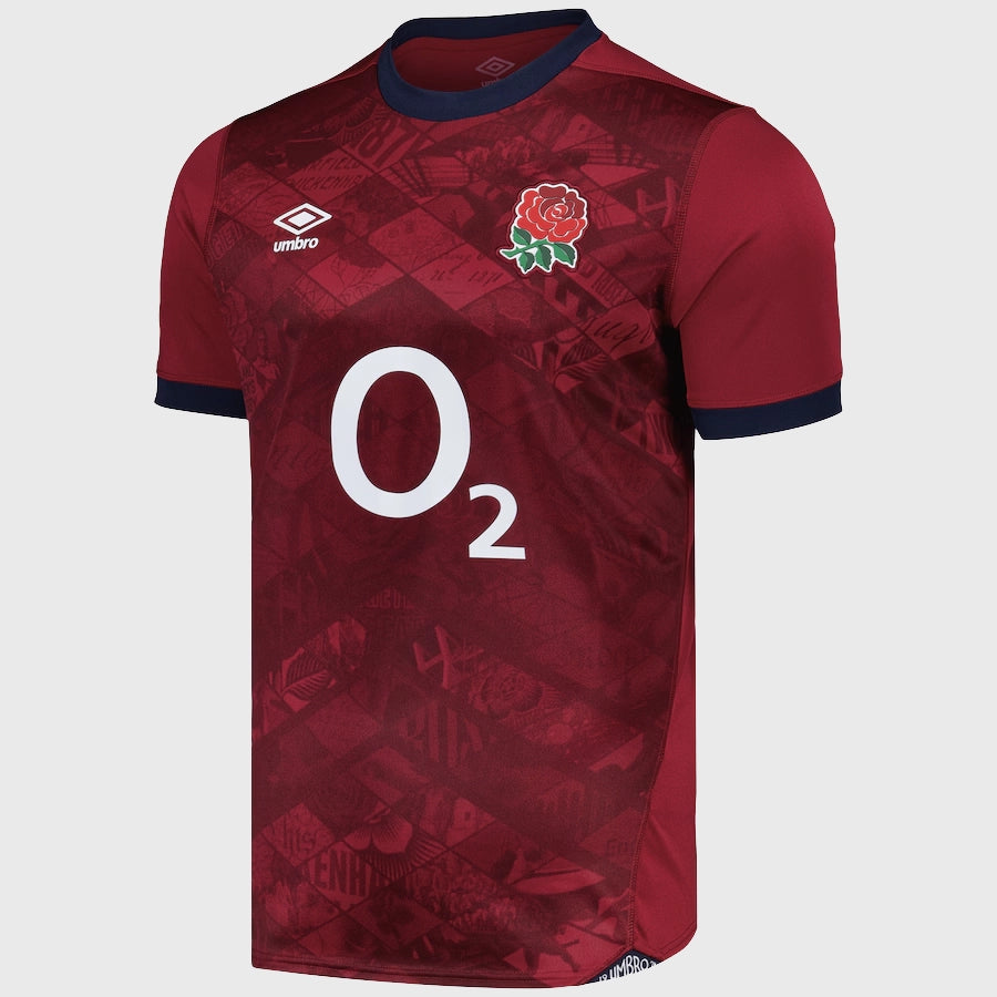 Umbro England Kid's Alternate Replica Rugby Shirt 2024/25 - Rugbystuff.com