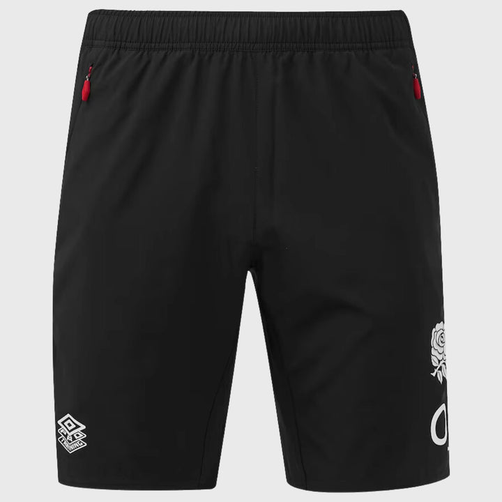 Umbro England Rugby Men's Gym Shorts Black - Rugbystuff.com