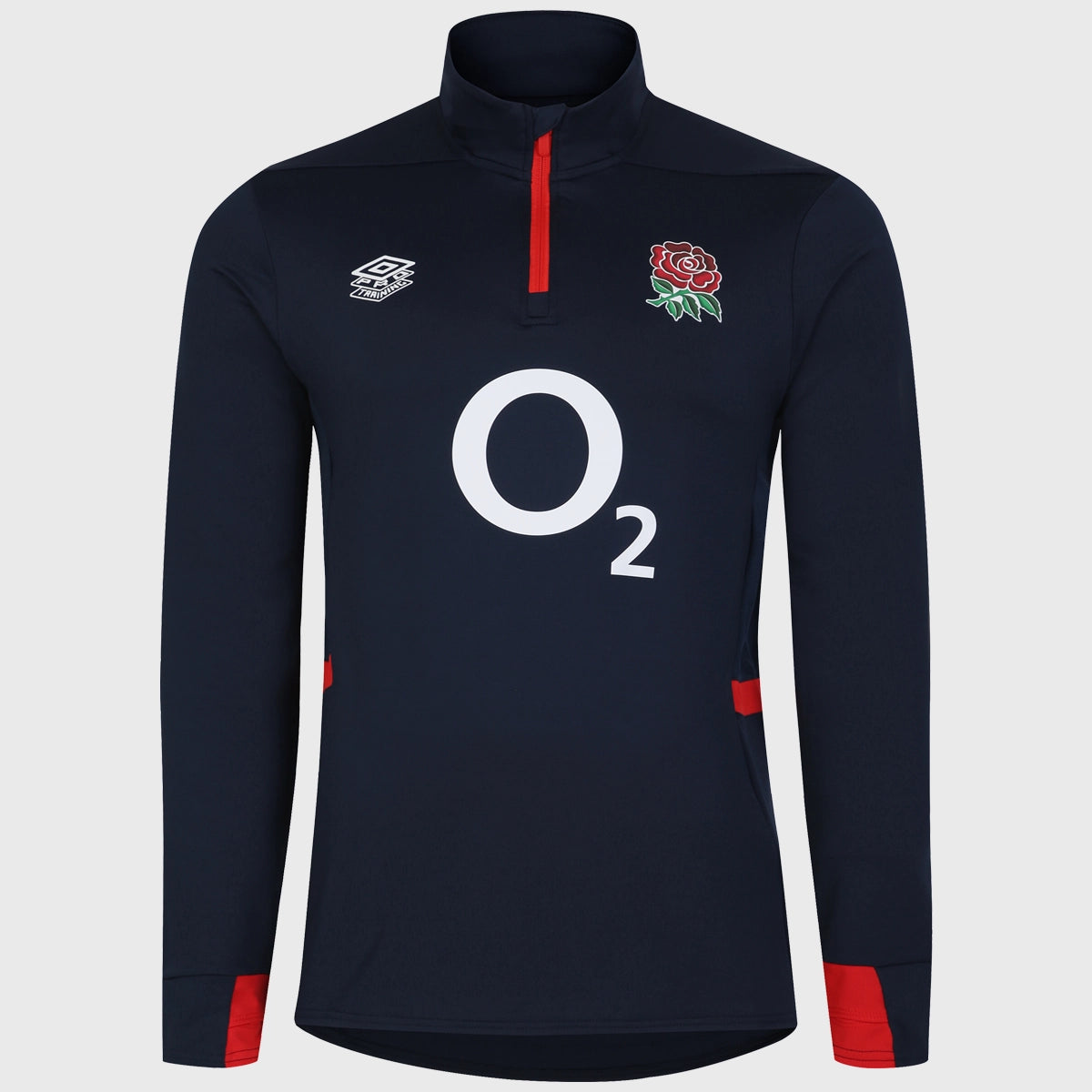 Umbro England Rugby Men's 1/4 Zip Mid Layer Top in Navy Blazer Blue ...