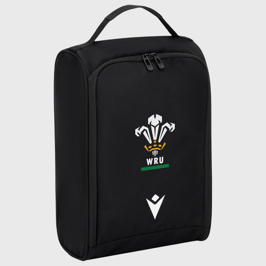 Macron Wales Rugby Boot Bag Black - Rugbystuff.com