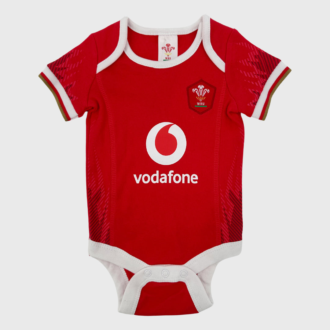 Brecrest Wales Rugby Baby Bodysuit 2 Pack 2024/25 - Rugbystuff.com