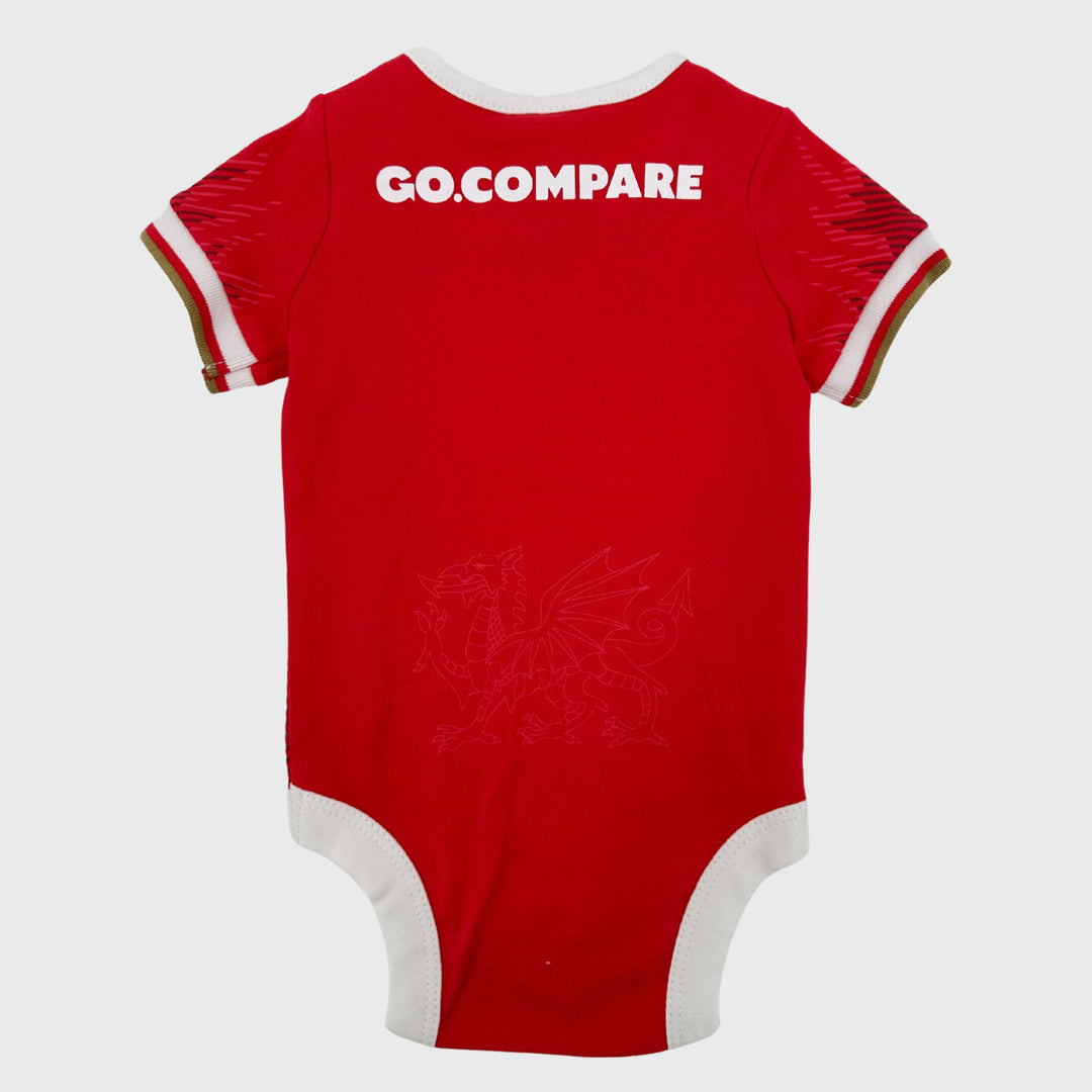 Brecrest Wales Rugby Baby Bodysuit 2 Pack 2024/25 - Rugbystuff.com