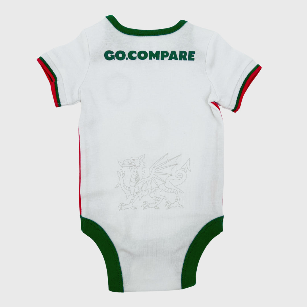 Brecrest Wales Rugby Baby Bodysuit 2 Pack 2024/25 - Rugbystuff.com