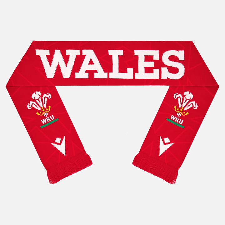 Macron Wales Double Layer Scarf - Rugbystuff.com