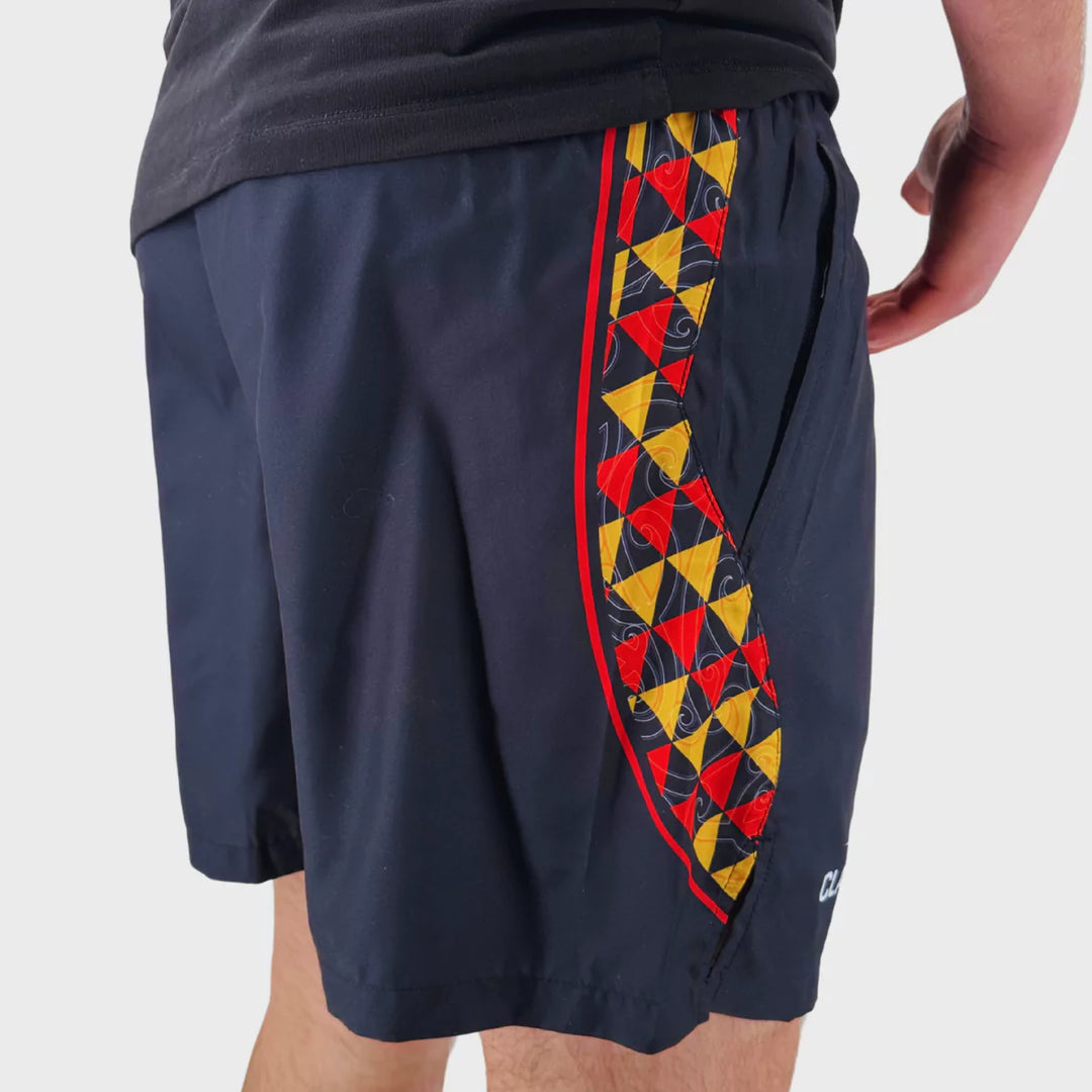 Classic Chiefs Super Rugby Performance Gym Shorts Black 2025 - Rugbystuff.com