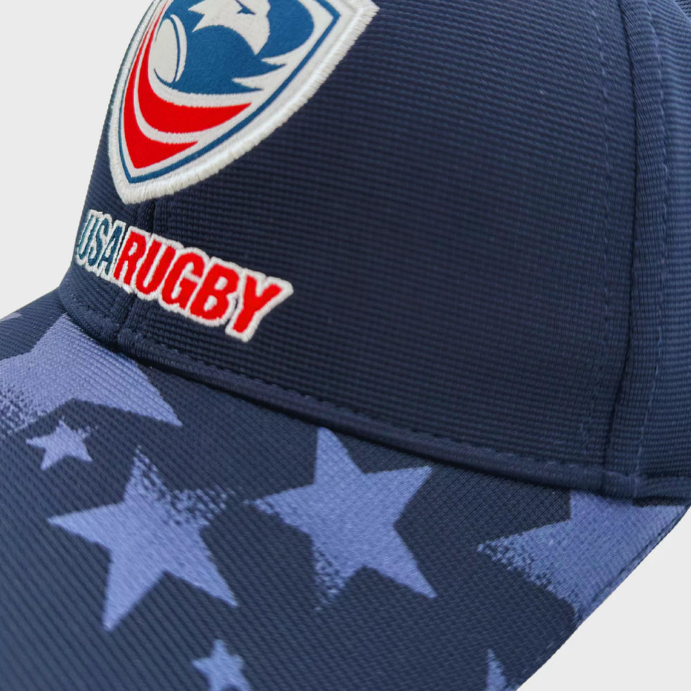 Macron USA Rugby Baseball Cap Navy - Rugbystuff.com