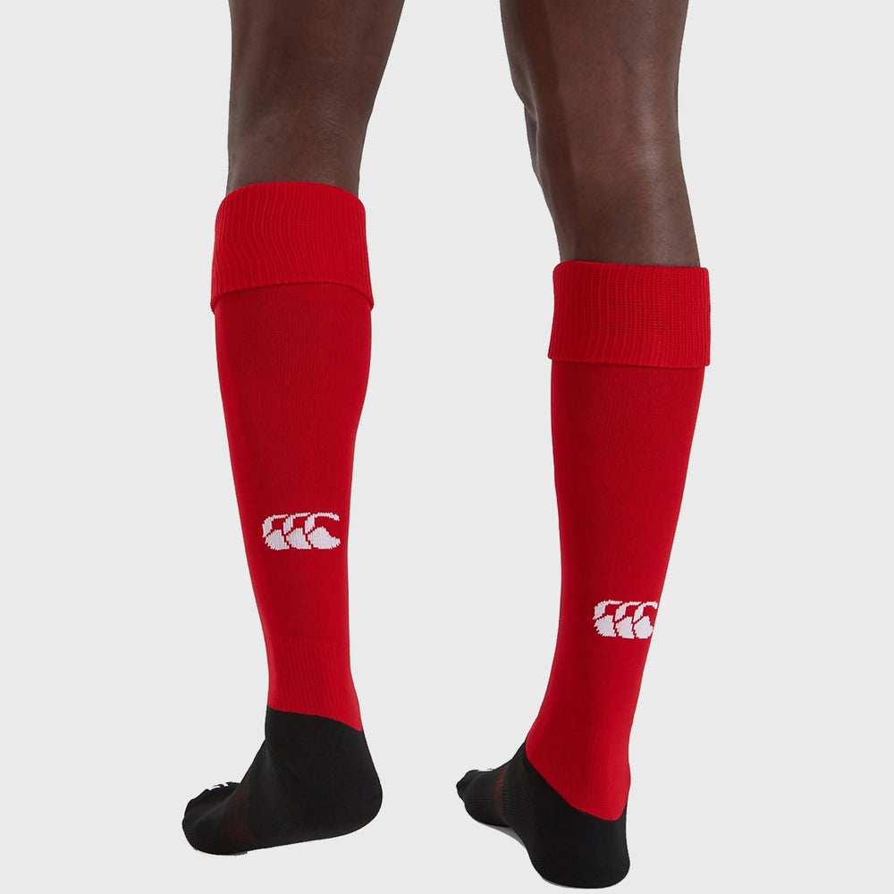 Canterbury Club Rugby Socks Red - Rugbystuff.com