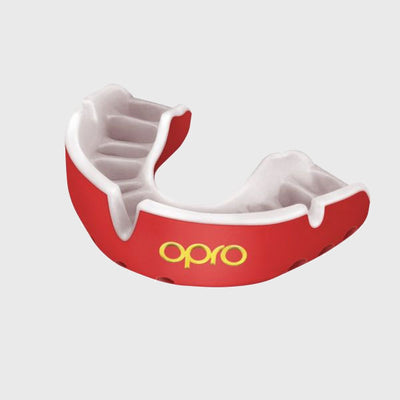 Opro Gold Mouthguard Red/White