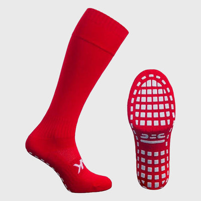 Atak Sports Shox Full Length Grip Socks Red