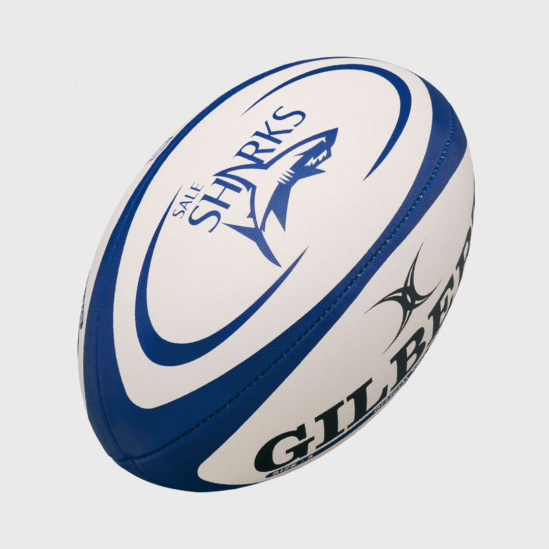 Gilbert Sale Sharks Replica Midi Rugby Ball - Rugbystuff.com